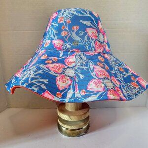 Lilly Pulitzer Reversible UPF 50+ Sun Hat Floral/Orange NWT